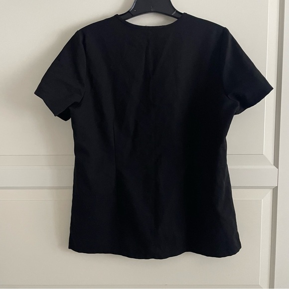 Figs Black Casma Short Sleeve Three-Pocket Medical Scrub Top 20334 - Picture 3 of 9